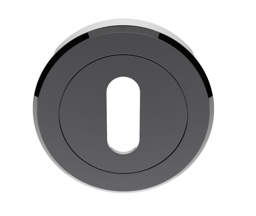 Carlisle Brass Black Nickel 51mm Standard Profile Key Escutcheon | SZM003BN