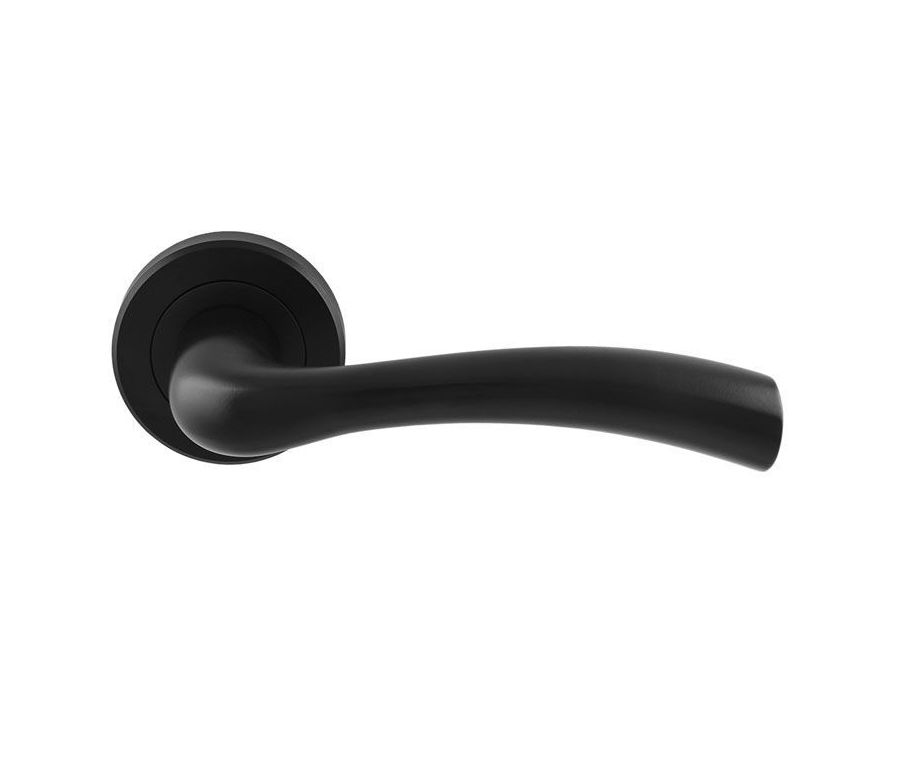 Carlisle Matt Black Serozzetta Cinquanta Lever on Rose | SZR050MB