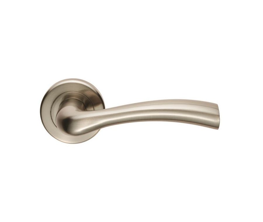 Satin Nickel Serozzetta Cinquanta Lever on Rose