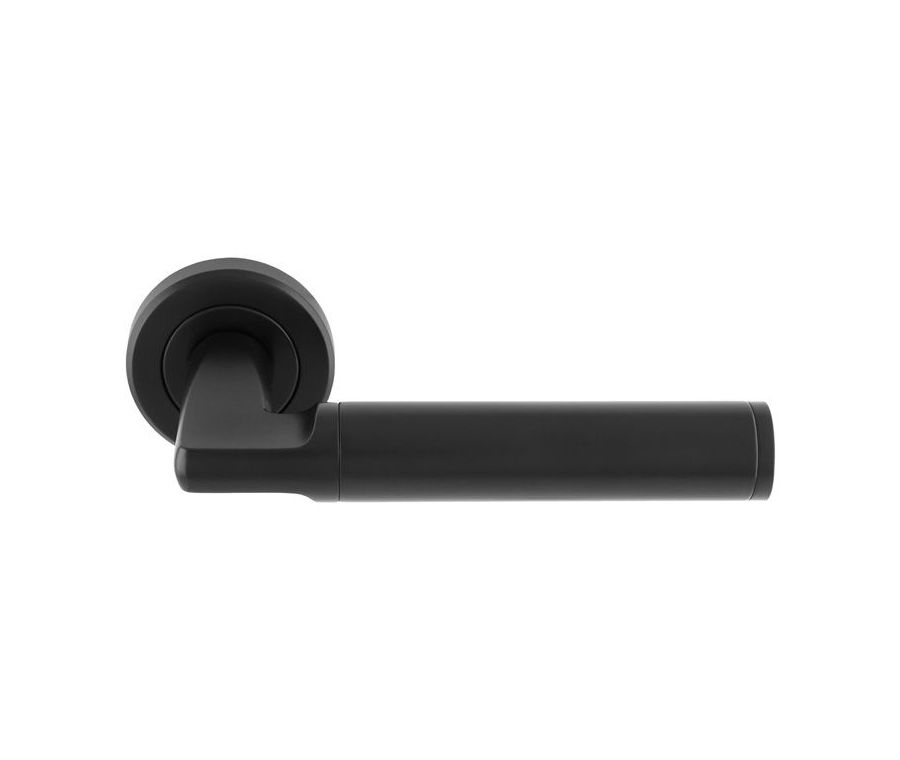 Carlisle Matt Black Cendio Lever on Rose | SZR140MB