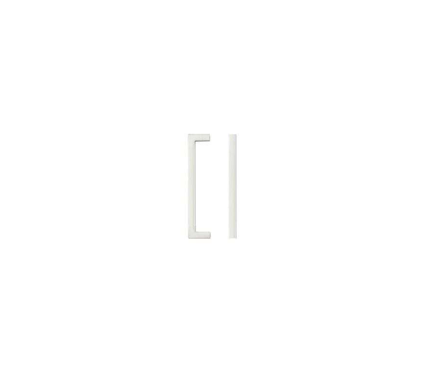 Brushed Nickel Square Block Cabinet Handle c/c 128mm | TDFPS-128-BN