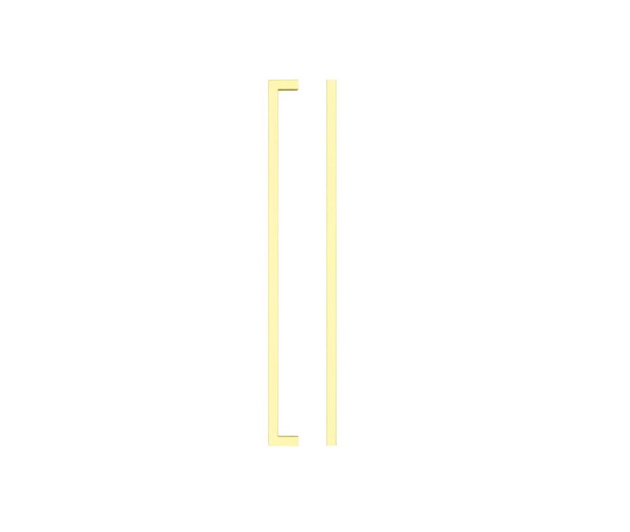 Brushed Gold Square Block Cabinet Handle c/c 320mm | TDFPS-320-BG