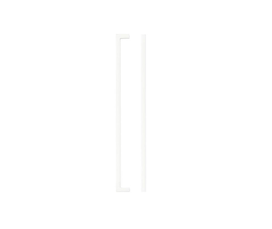 Matt White Square Block Cabinet Handle c/c 320mm | TDFPS-320-MW