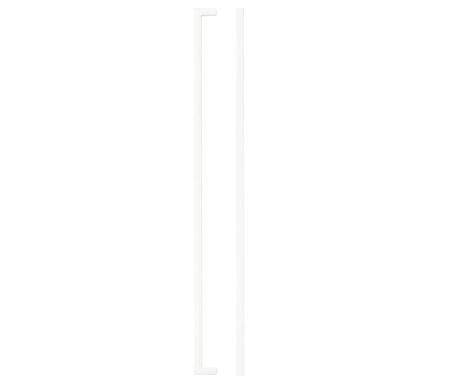Matt White Square Block Cabinet Handle c/c 448mm | TDFPS-448-MW