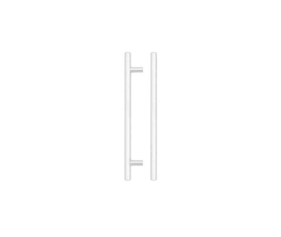 Matt White T Bar Cabinet Handle c/c 160mm | TDFPT-160-220MW