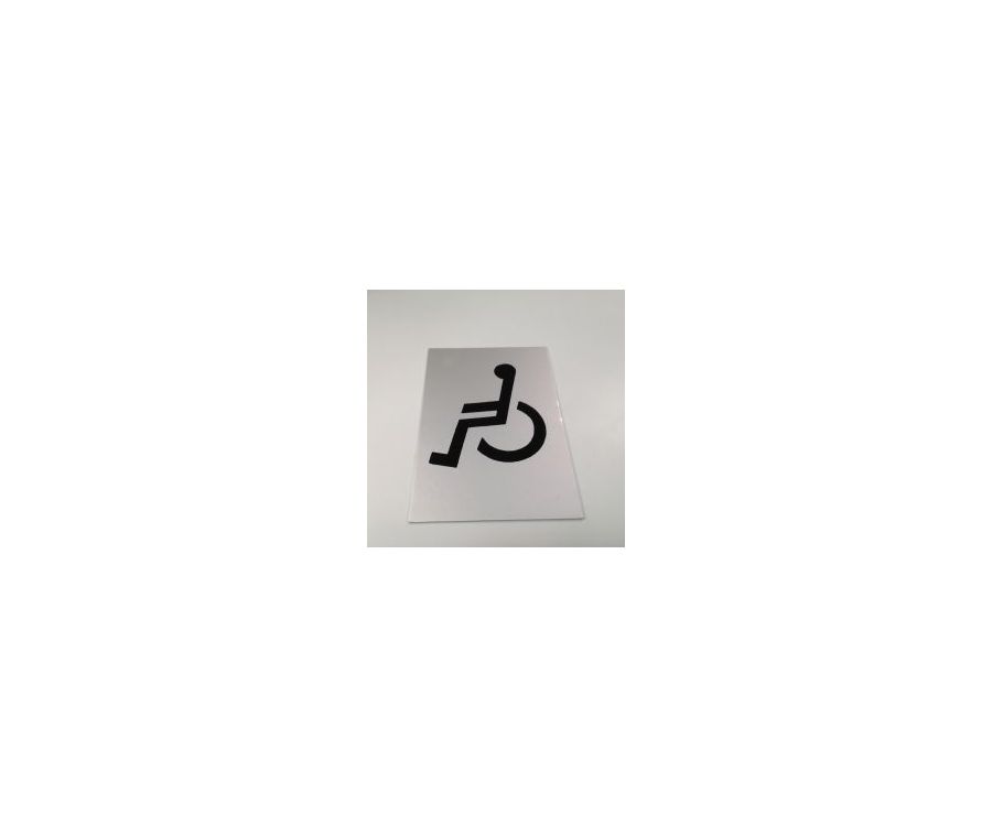 150x100mm SAA Disabled Self Adhesive Sign