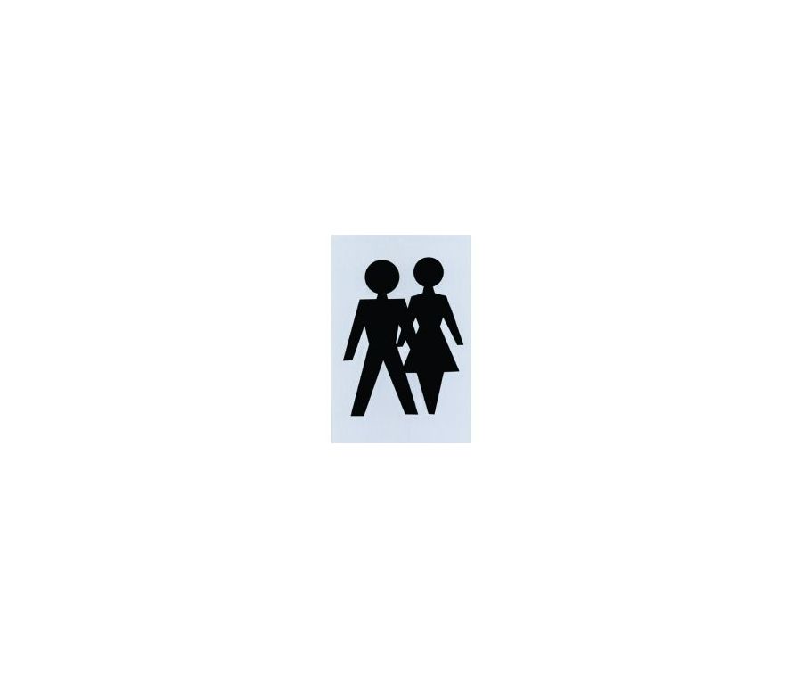 150x100mm SAA Unisex Self Adhesive Sign