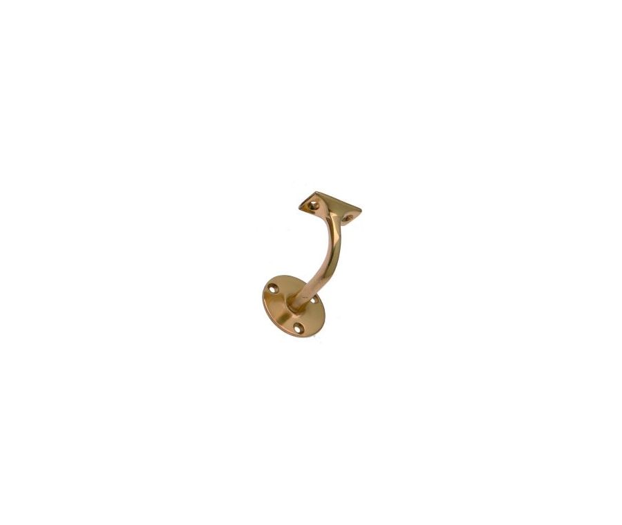 65mm Polished Brass Light Pattern Handrail Bracket