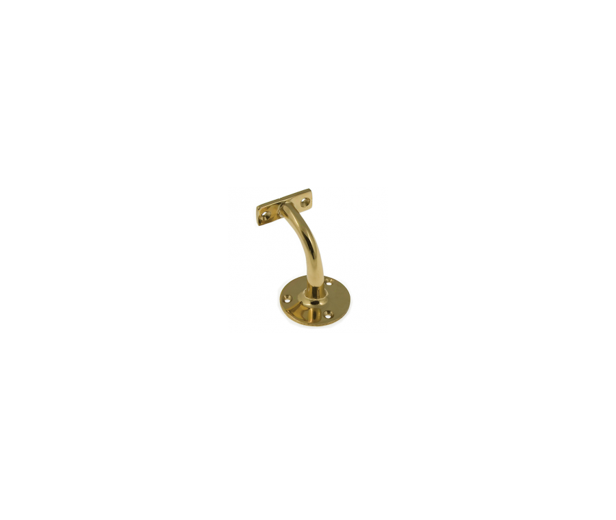 65mm Polished Brass Heavy Pattern Handrail Bracket