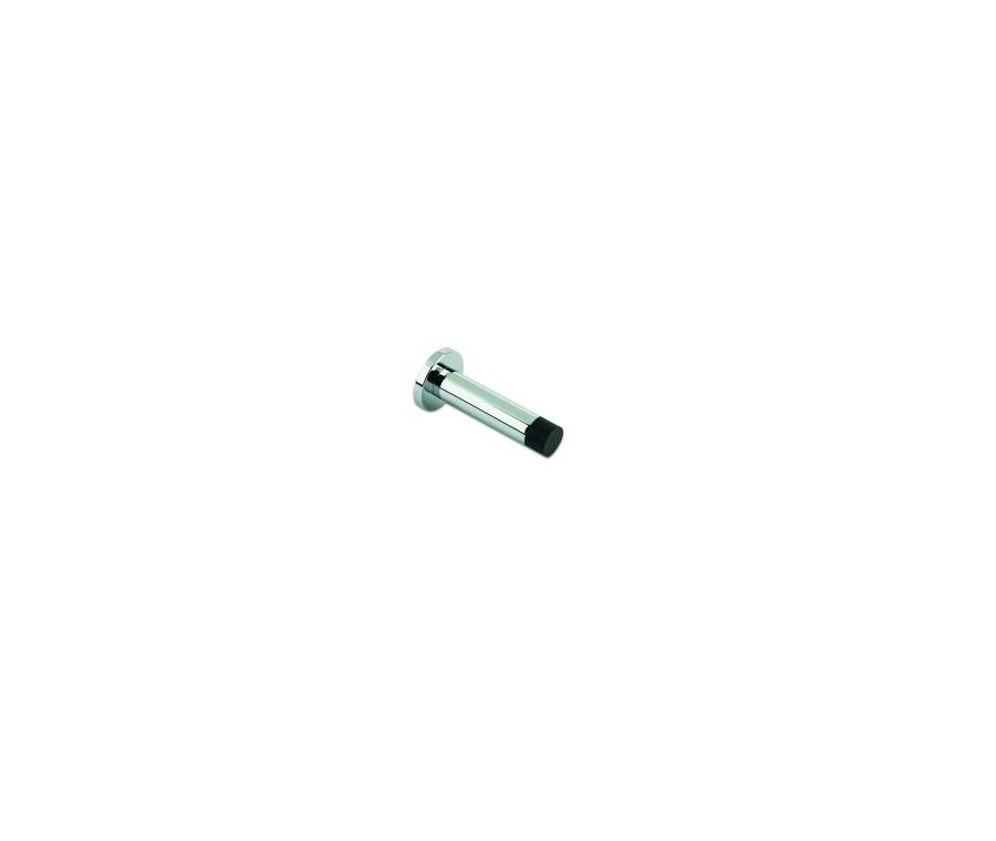 Polished Chrome 70mm Cylinder Door Stop c/w rose | ZAB07CP