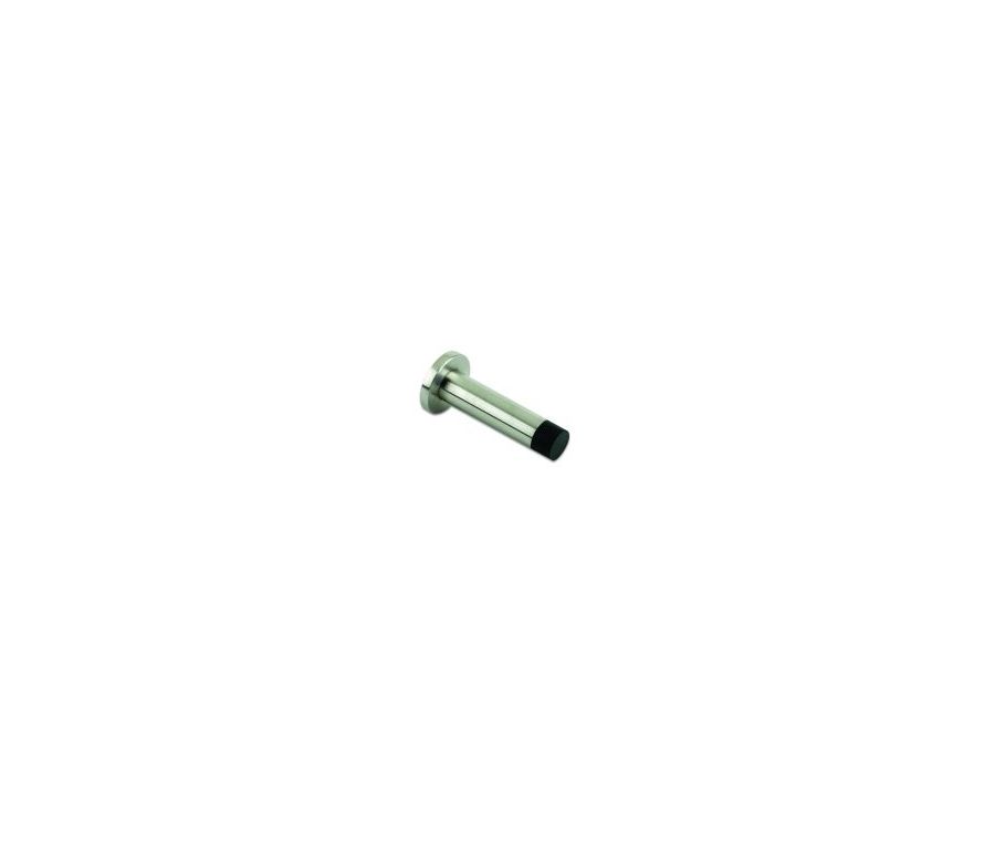 Satin Stainless Steel 70mm Solid Projection Door Stop with rose | ZAS07SS