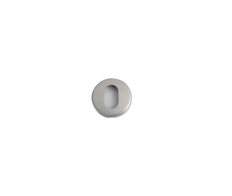 Satin Stainless Steel 52mm dia. Oval Profile Escutcheon | ZCS003SS