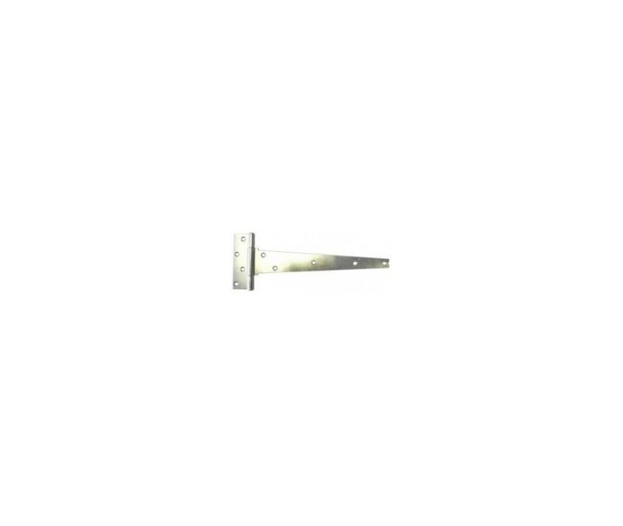 Pair 150mm Bright Zinc Plated Strong Pattern Tee Hinge