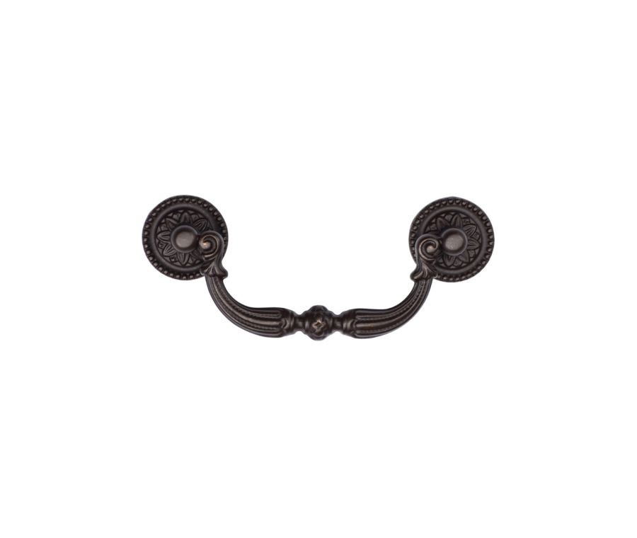 Matt Bronze 96mm c/c Ornate Swan Drawer Drop Pull | TK3085-096-LBN