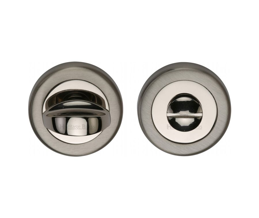 Mercury Split Finish Round Bathroom Turn & Release - V0678