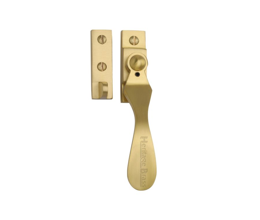 Heritage Brass Satin Brass Casement Window Fastener - Wedge Pattern