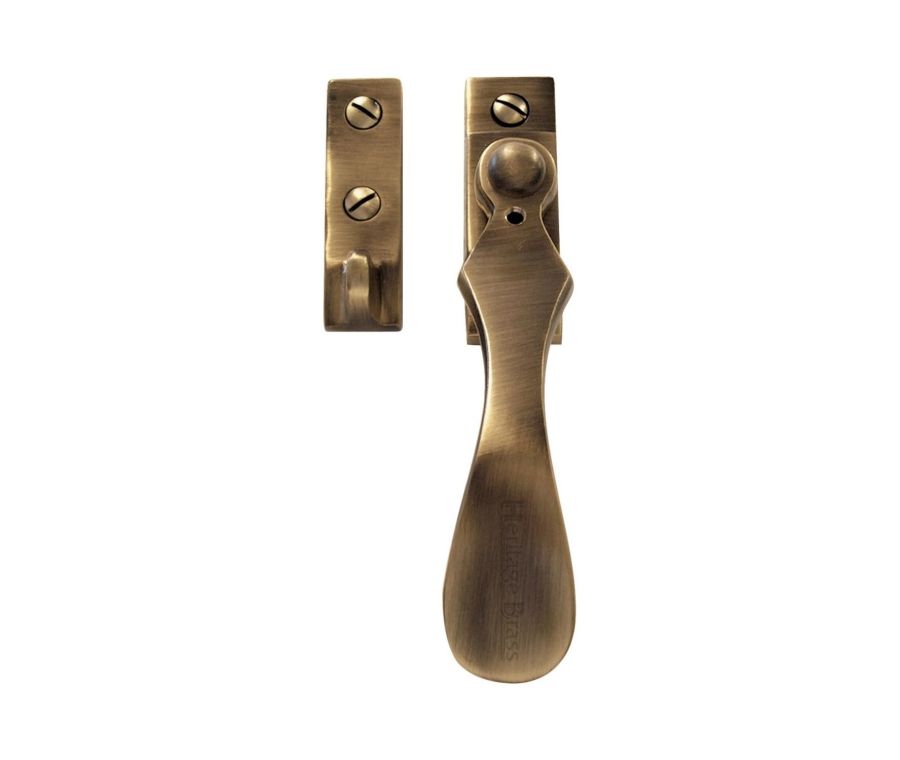 Heritage Brass Antique Brass Casement Window Fastener - Wedge Pattern V1005W-AT