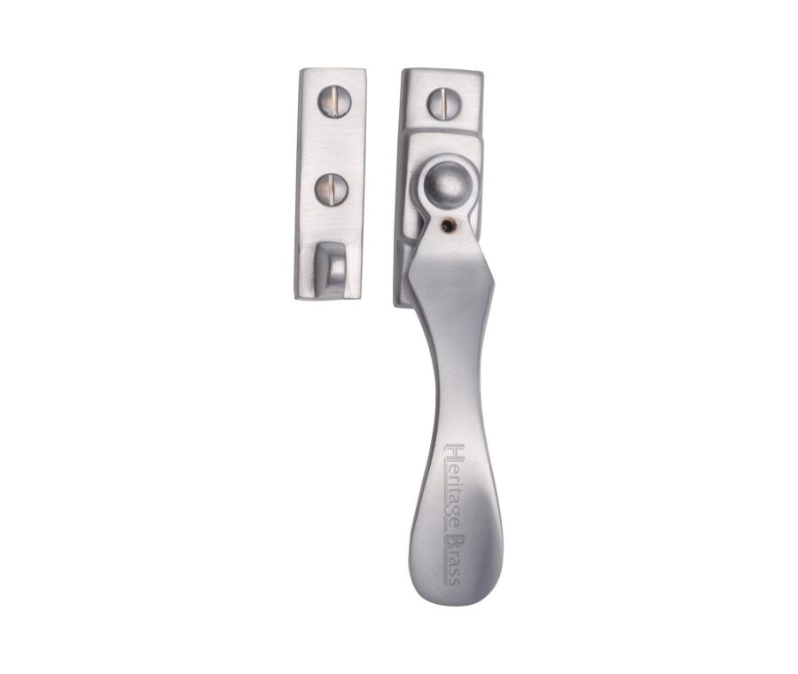 Heritage Brass Satin Chrome Casement Window Fastener - Wedge Pattern V1005W-SC