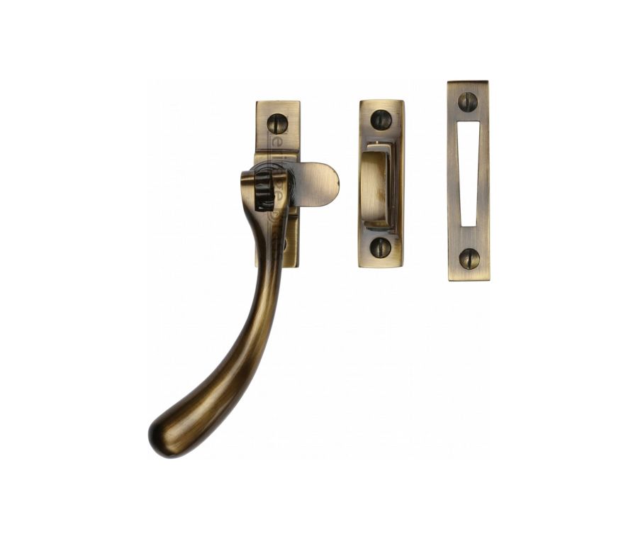 Heritage Brass Antique Brass Casement Window Fastener - Ball Design