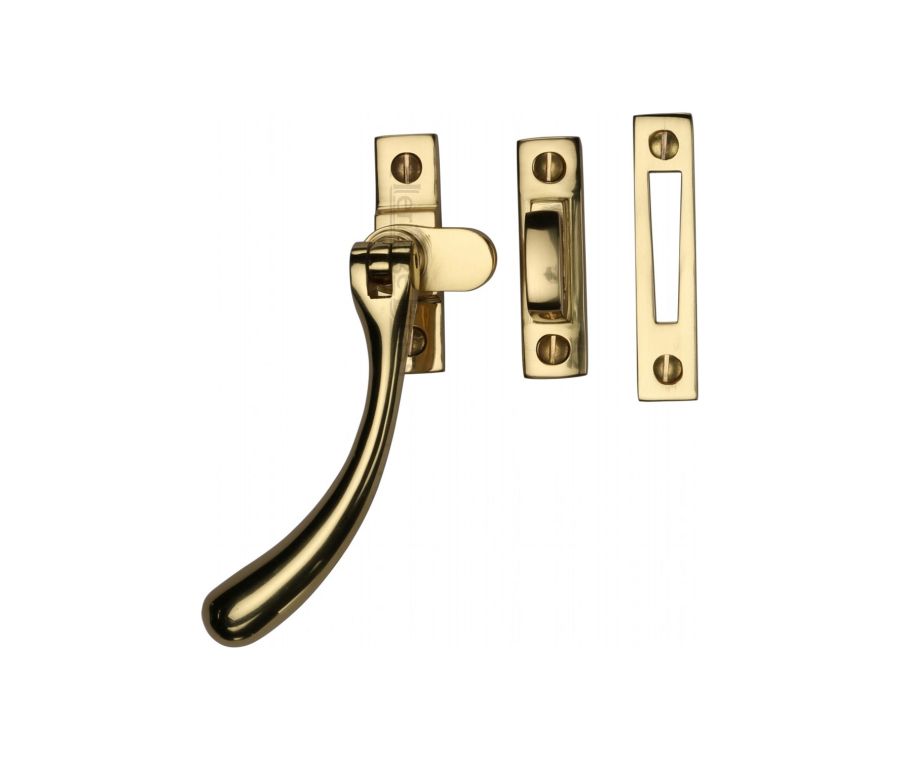 Heritage Brass Polished Brass Casement Window Fastener - Ball Design