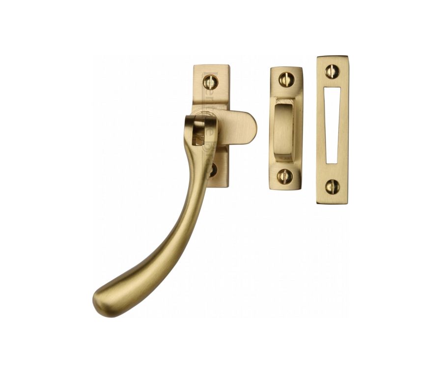 Heritage Brass Satin Brass Casement Window Fastener - Ball Design