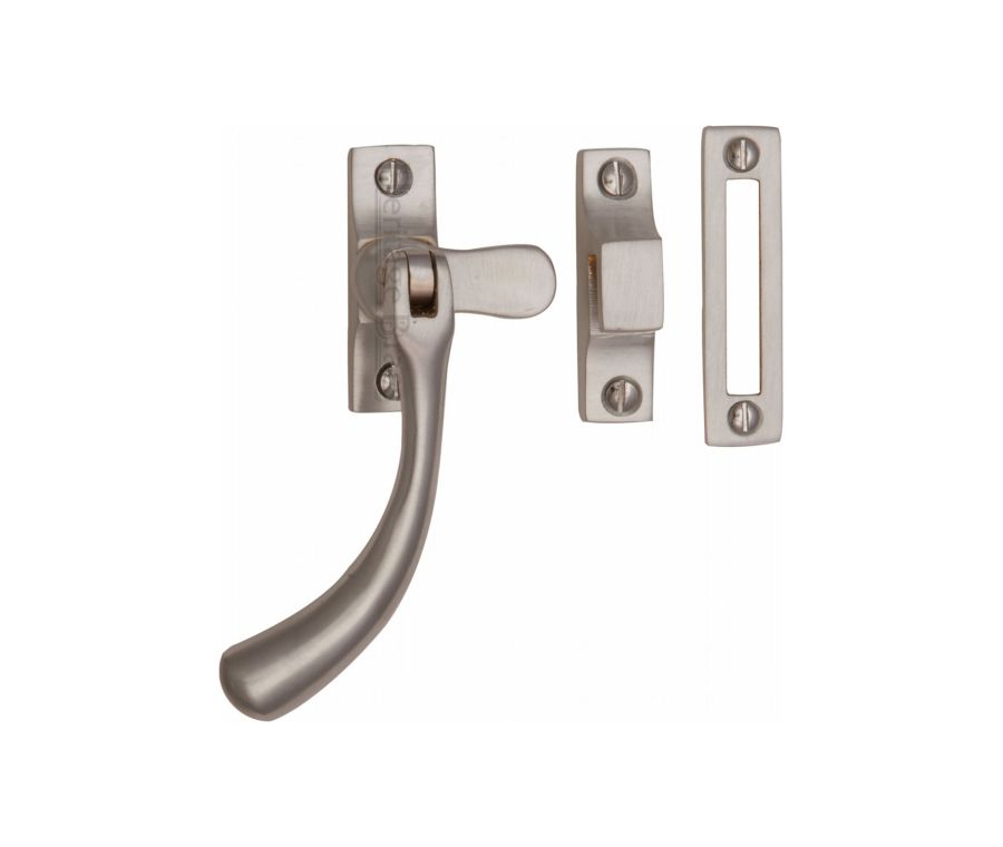 Heritage Brass Satin Nickel Casement Window Fastener - Ball Design