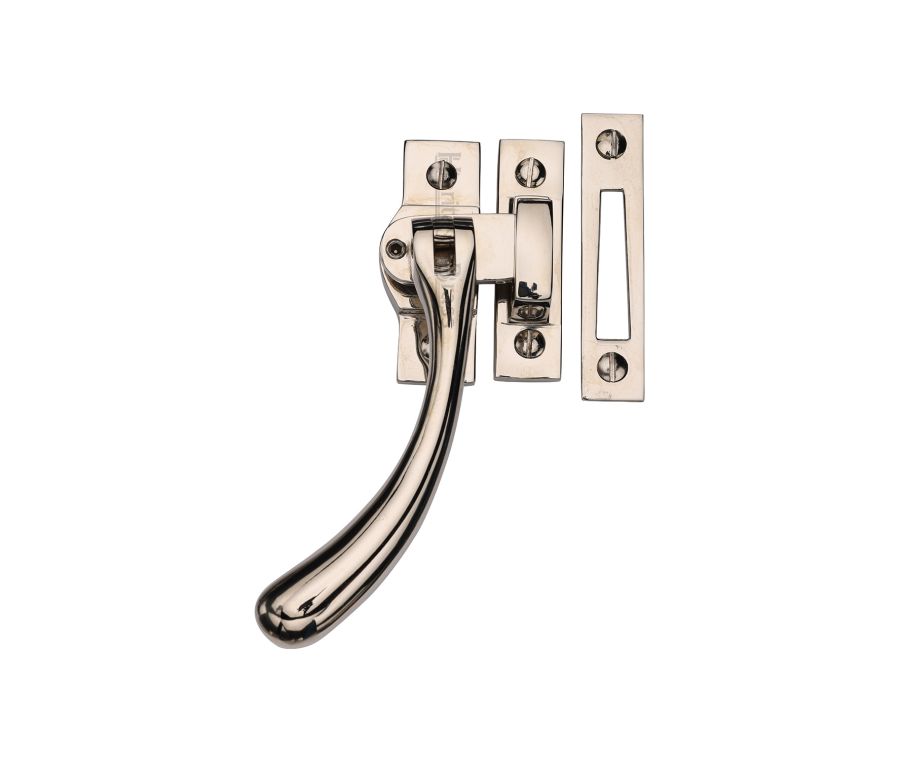 Heritage Brass Polished Nickel Finish Lockable Casement Window Fastener - Ball Design