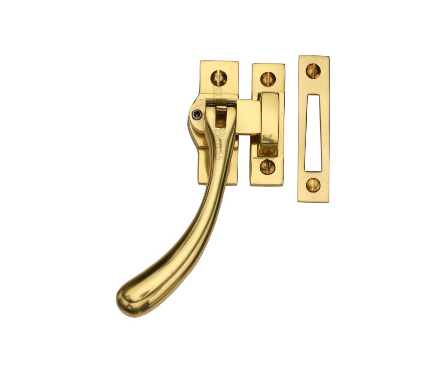 Heritage Brass Unlacquered Brass Lockable Casement Window Fastener - Ball Design