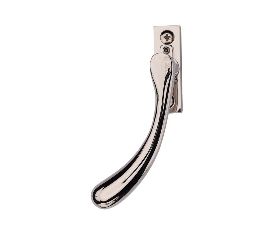 Heritage Brass Polished Nickel Finish Lockable Left-Handed Espagnolette - Ball Design