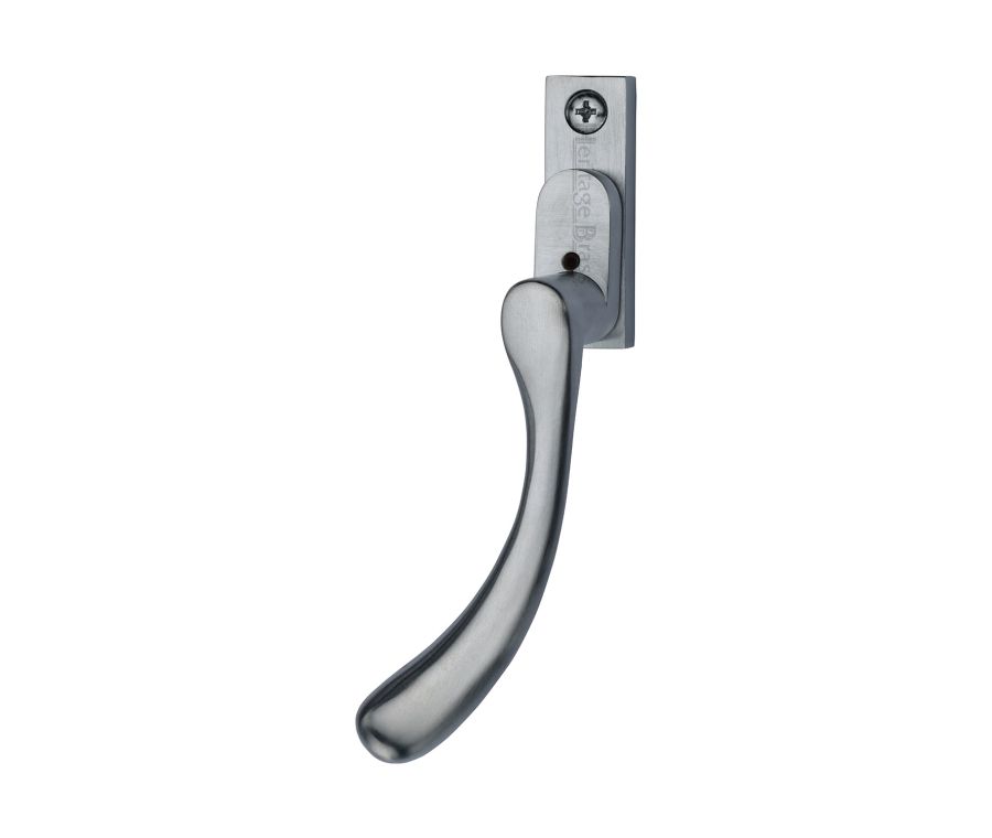 Heritage Brass Satin Chrome Lockable Left-Handed Espagnolette - Ball Design