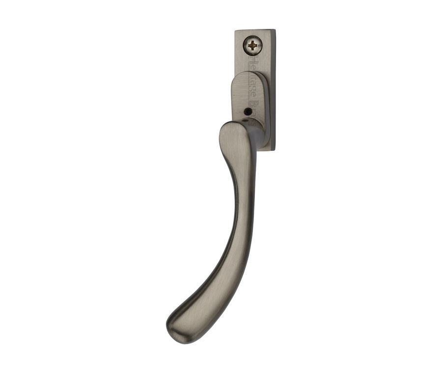 Heritage Brass Satin Nickel Lockable Left-Handed Espagnolette - Ball Design