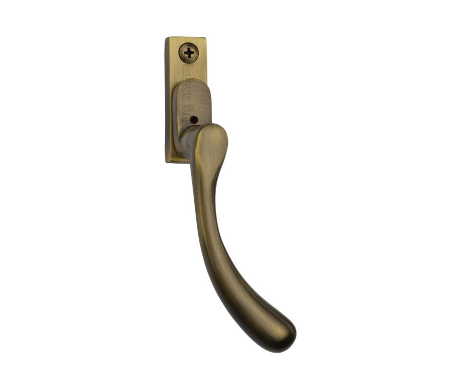 Heritage Brass Antique Brass Lockable Right-Handed Espagnolette - Ball Design
