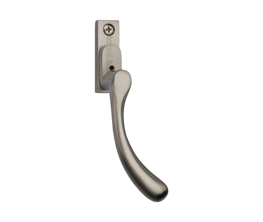 Heritage Brass Satin Nickel Lockable Right-Handed Espagnolette - Ball Design