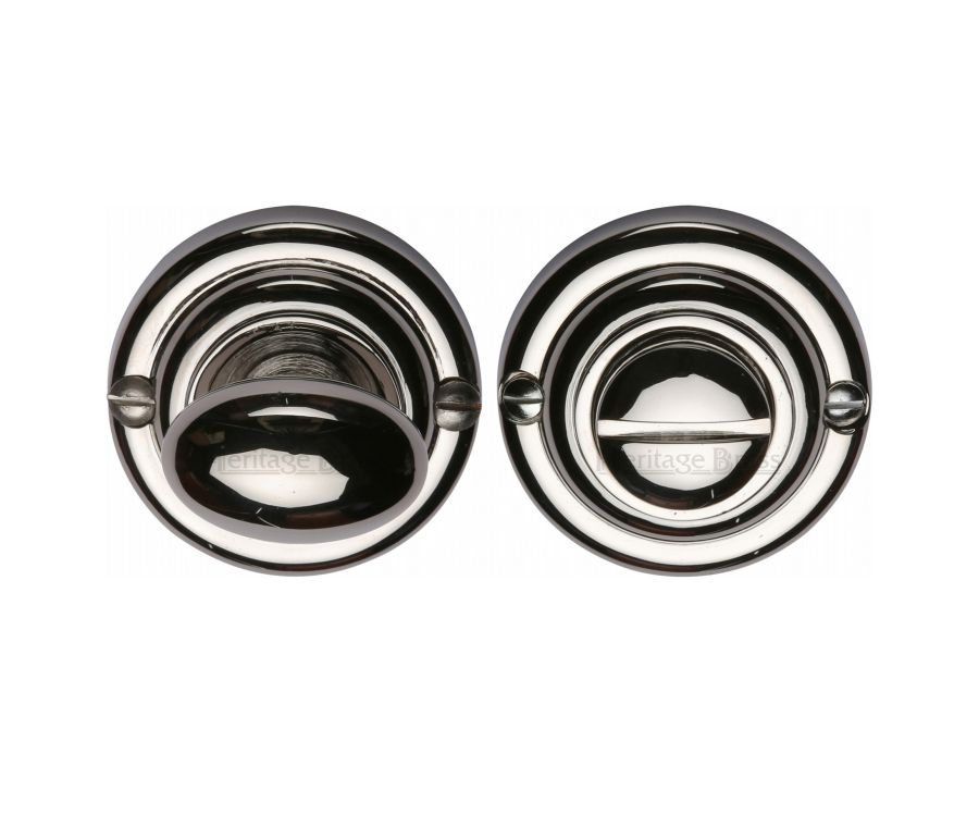 Polished Nickel Finish Round Bathroom Turn & Release - V1015