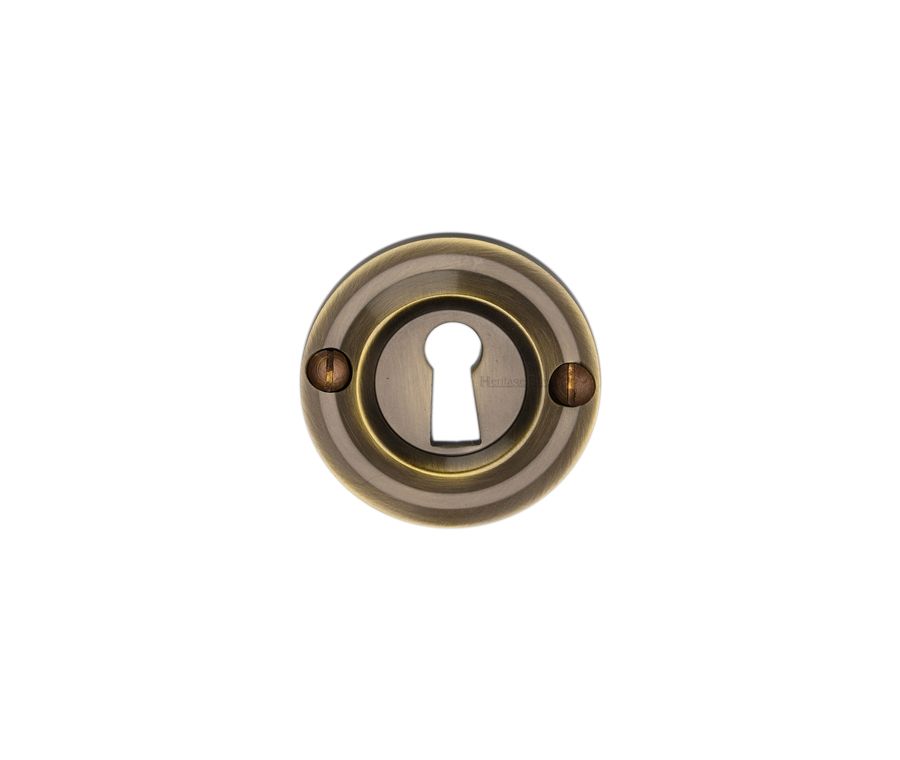 Antique Brass Heritage Brass Open Keyhole Round - V1016