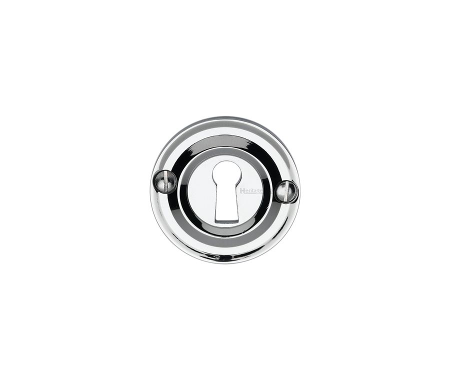 Polished Chrome Heritage Brass Open Keyhole Round - V1016