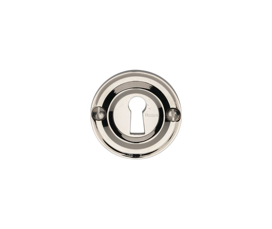 Polished Nickel Finish Heritage Brass Open Keyhole Round - V1016