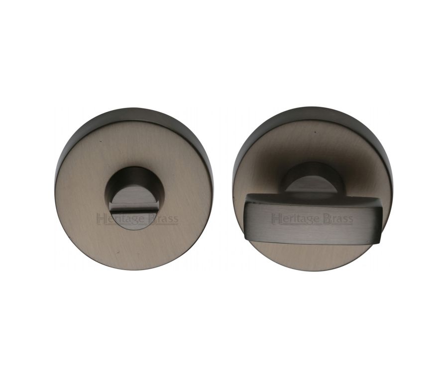 Matt Bronze Round Bathroom Turn & Release - V1018