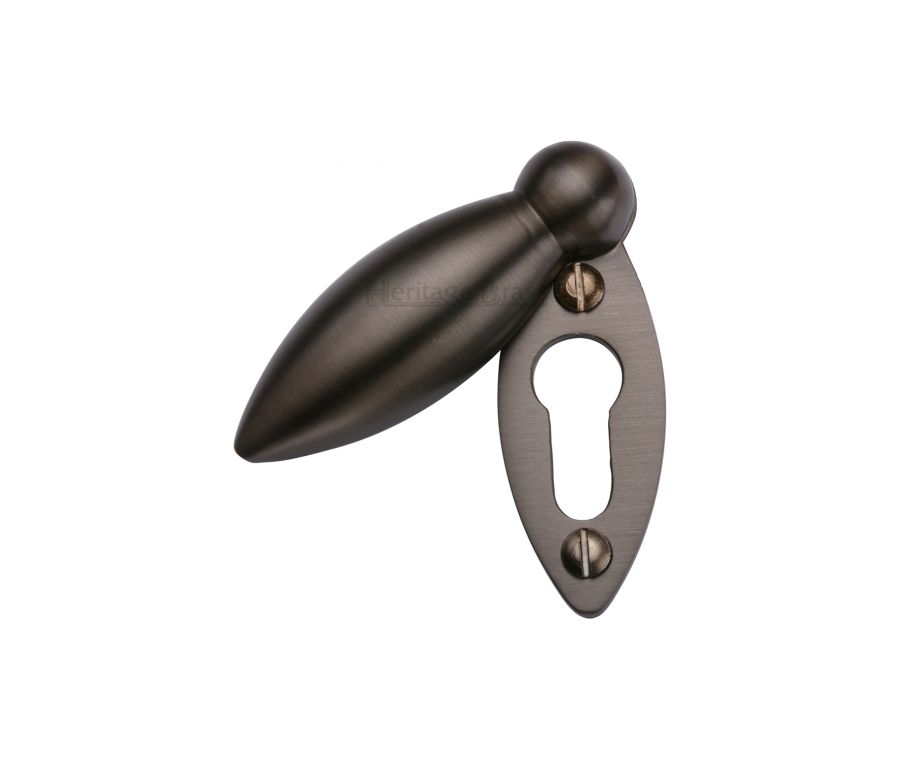 Matt Bronze Standard Covered Key Escutcheon Oval - V1022