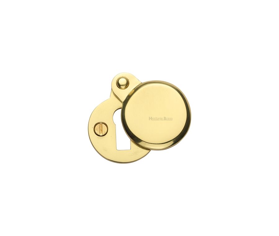 Polished Brass Heritage Brass Covered Keyhole Round 