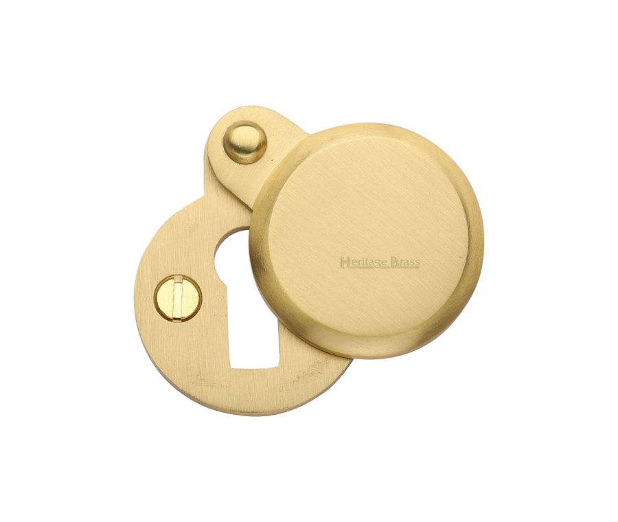 Satin Brass Heritage Brass Covered Keyhole Round 