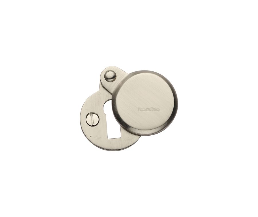 Satin Nickel Heritage Brass Covered Keyhole Round 