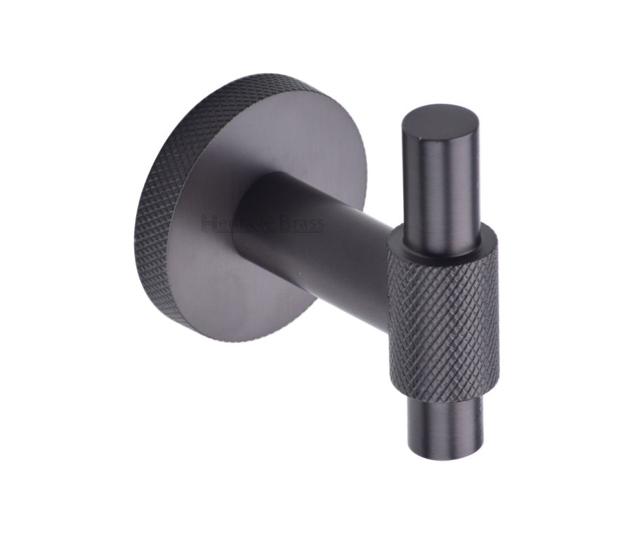Heritage Brass Matt Bronze Knurled Bar Hook | V1042-MB