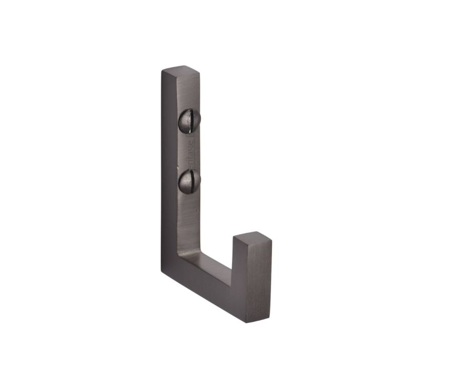 Heritage Brass Matt Bronze Square Single Hook  |  V1045-MB