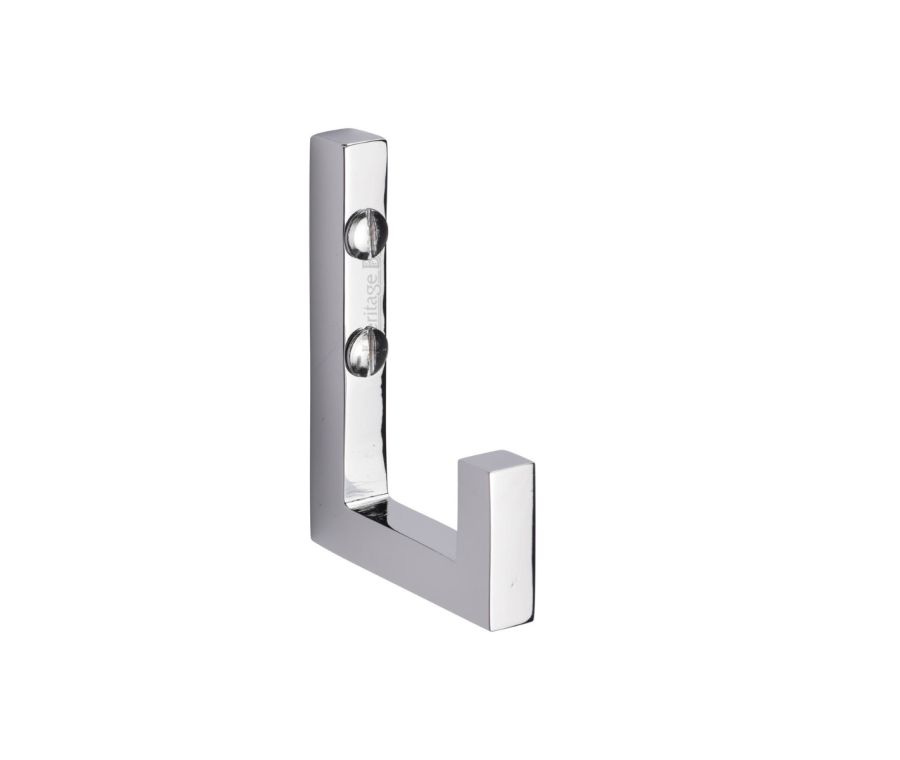 Heritage Brass Polished Chrome Square Single Hook | V1045-PC