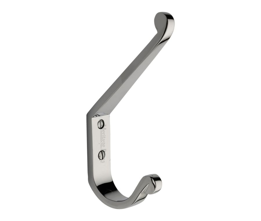 Heritage Brass Polished Chrome Square Double Hat and Coat Hook | V1055-PC