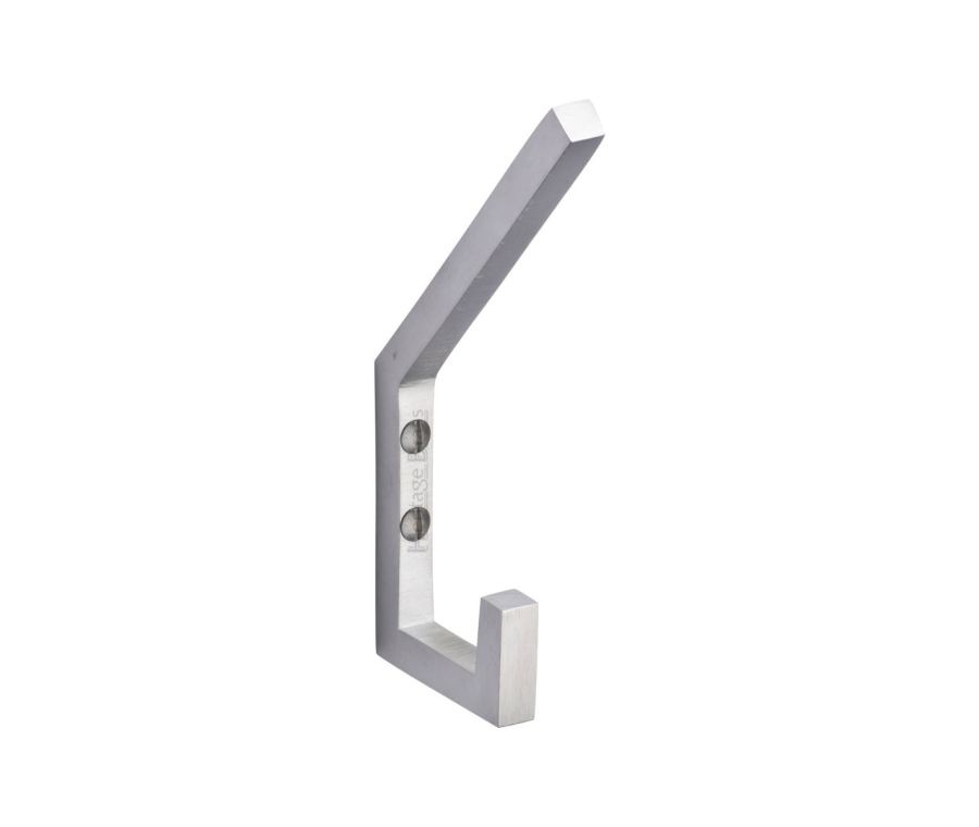 Heritage Brass Satin Chrome Square Double Hat and Coat Hook | V1055-SC
