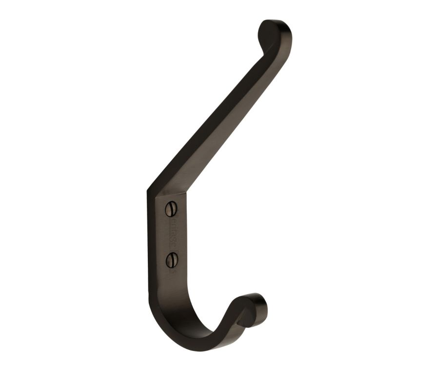 Heritage Brass Matt Bronze Angular Hat & Coat Hook | V1066-MB
