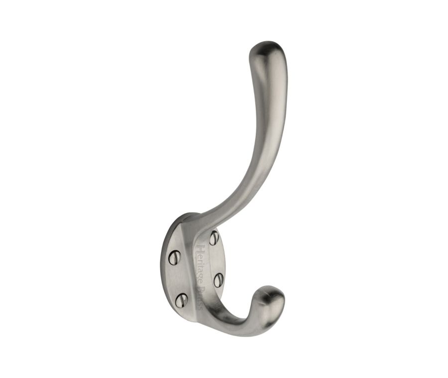 Heritage Brass Satin Chrome Classic Hat & Coat Hook | V1068 142-SC