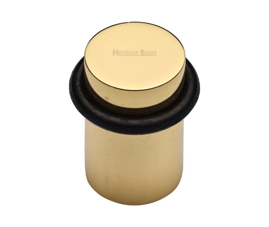 Heritage Brass Polished Brass Round Door Stop  | V1083-PB